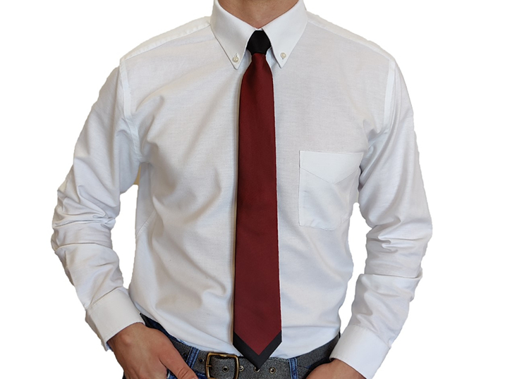 Solid Zipper Tie Colors for Men 18" 20 inch