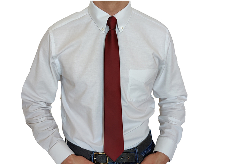 Solid Zipper Tie Colors for Men 18" 20 inch