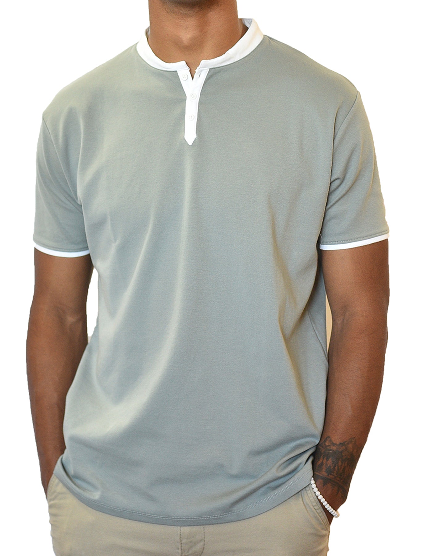 Short Sleeve Henley